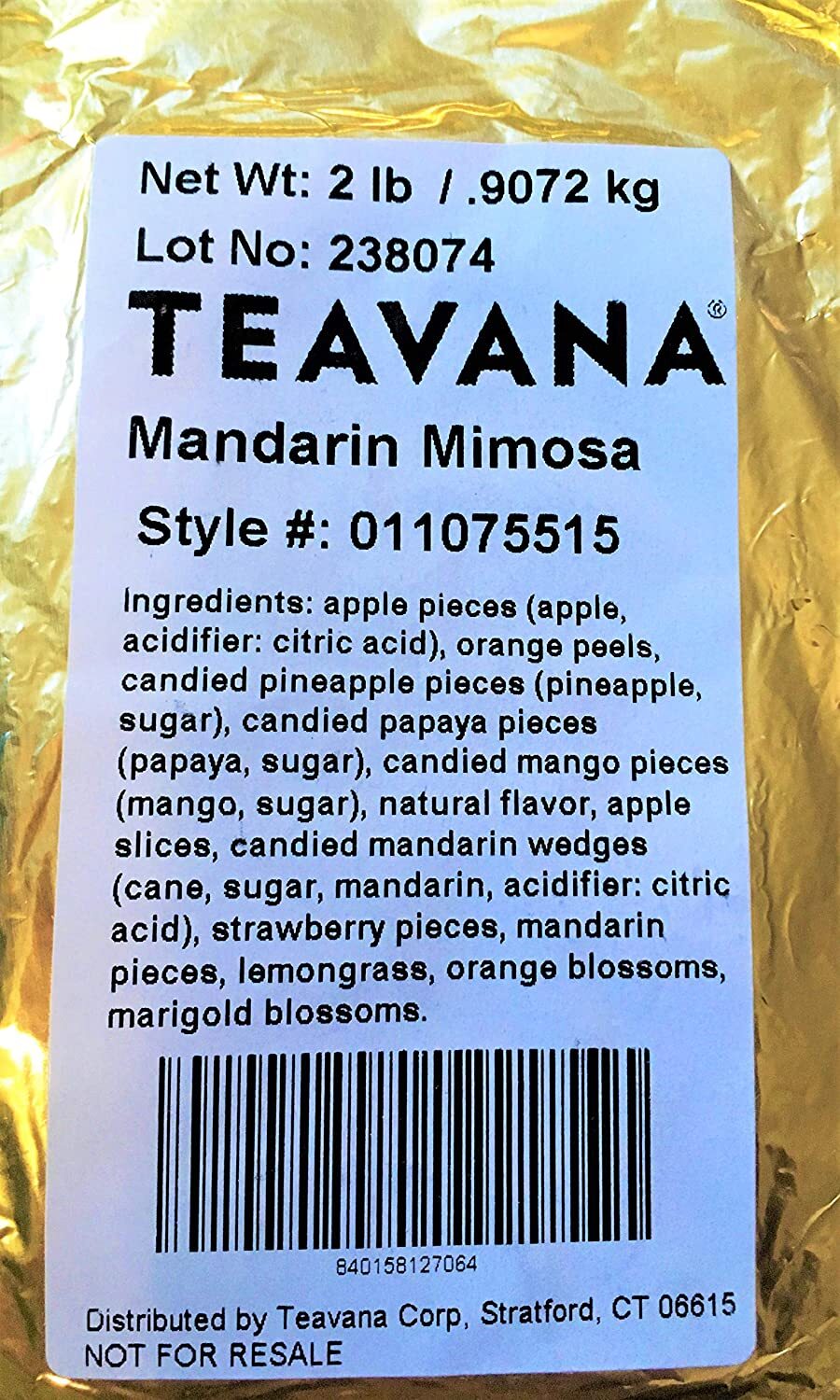 Teavana Mandarin Mimosa Herbal Tea By Teavana (2 Pound Bag)