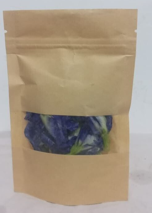 50+pure natural sun dried butterfly pea flower clitoria ternatee [10 seeds free]
