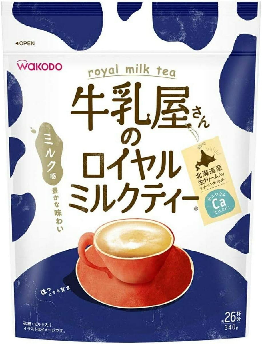 Royal Milk Tea Wakodo 1Pack 340g include Sugar Milk Cream Japan