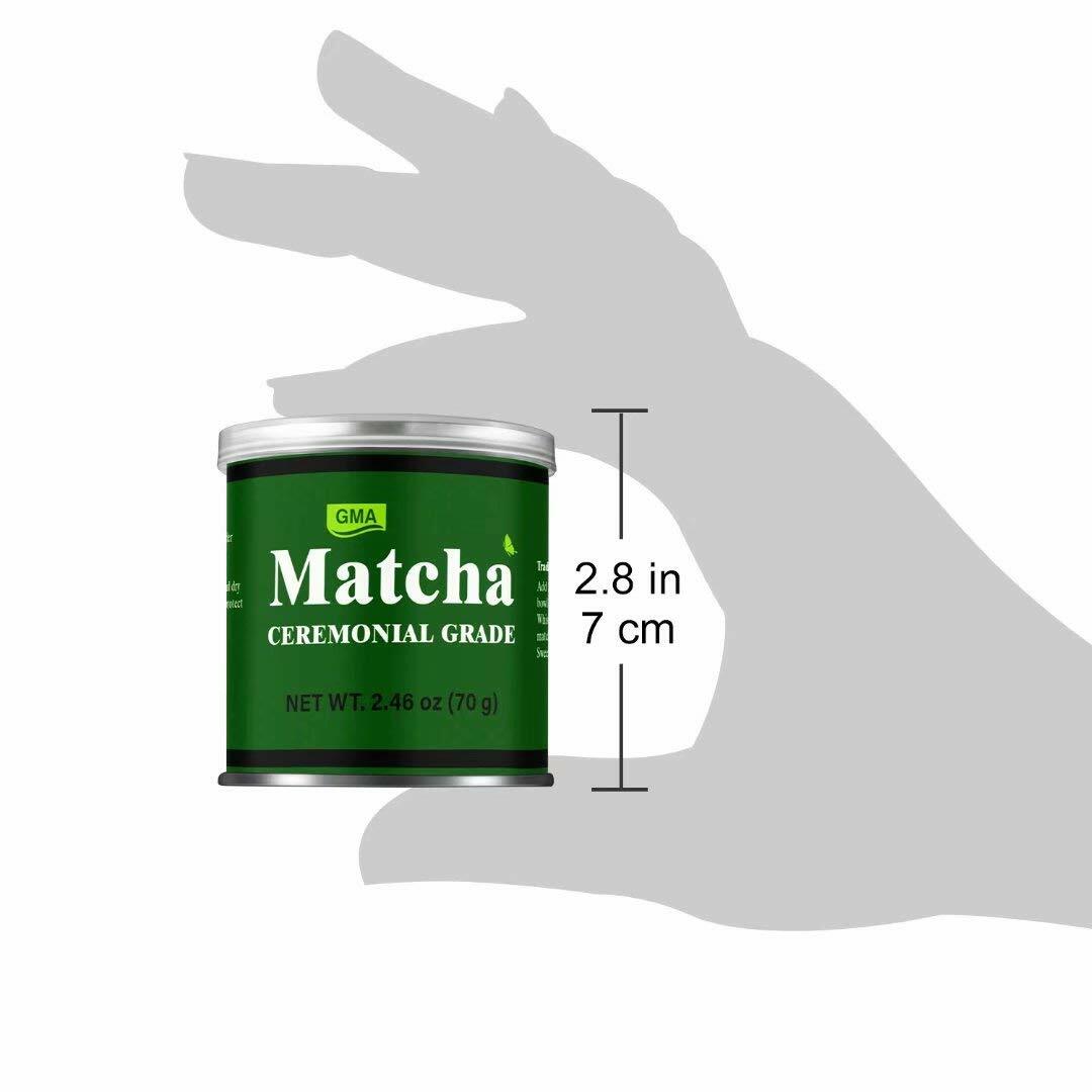 GMA Ceremonial Grade Matcha Green Tea Powder 2.46 oz For Brewing And Drinking