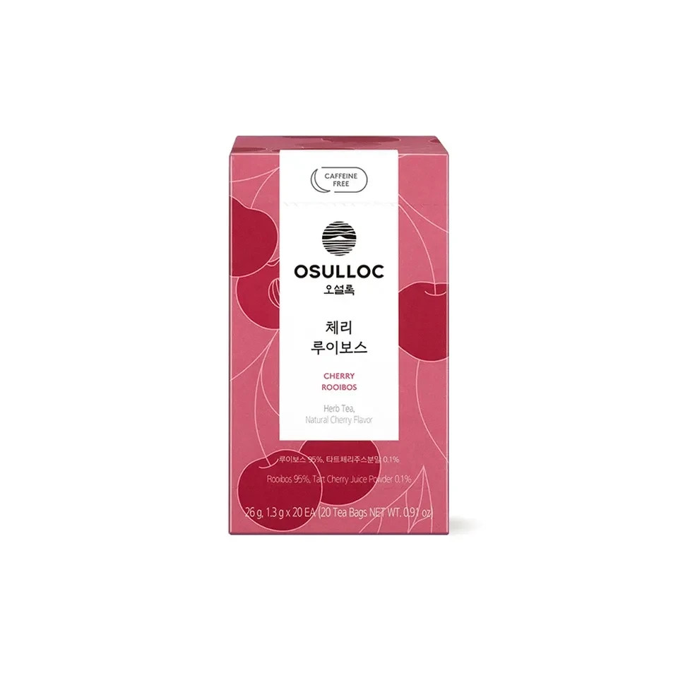 Osulloc Korea Premium Tea Collection 20T Green Black Oolong Herbal Tea Bags