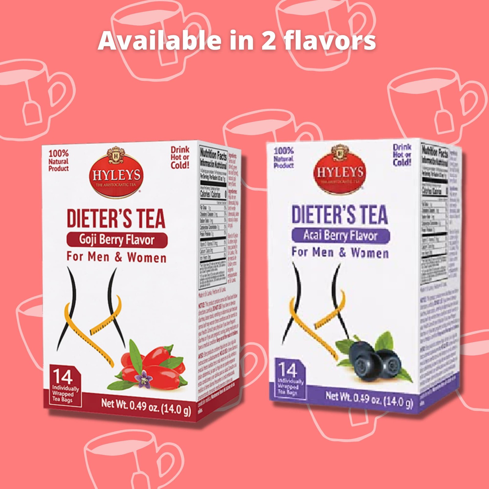 Dieter’s Tea with Goji Berry Flavor 14 Tea Bags Slimming Weight Loss Detox …