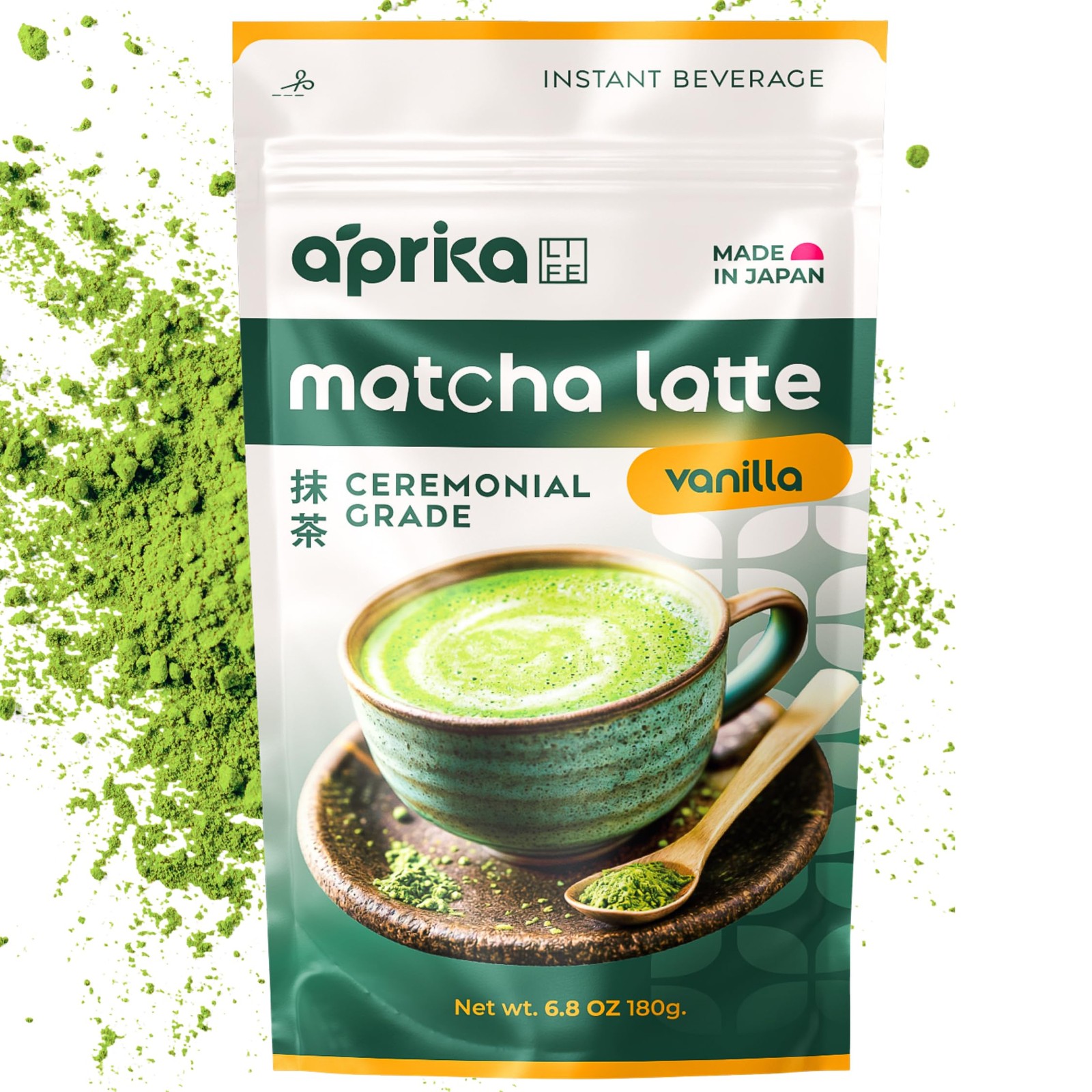 Matcha Latte Powder, Premium Barista Crafted Mix with Natural Vanilla Flavor …