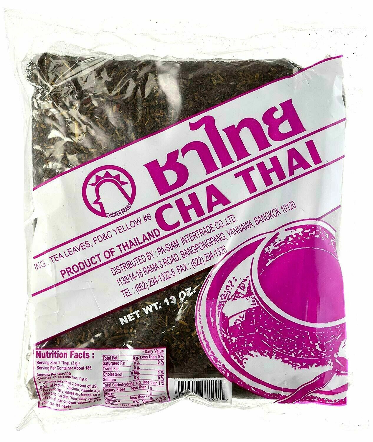 Kitchen Brand – Cha Thai Tea Leaves Mix Thai Iced Tea 13 oz (Pack of 30)