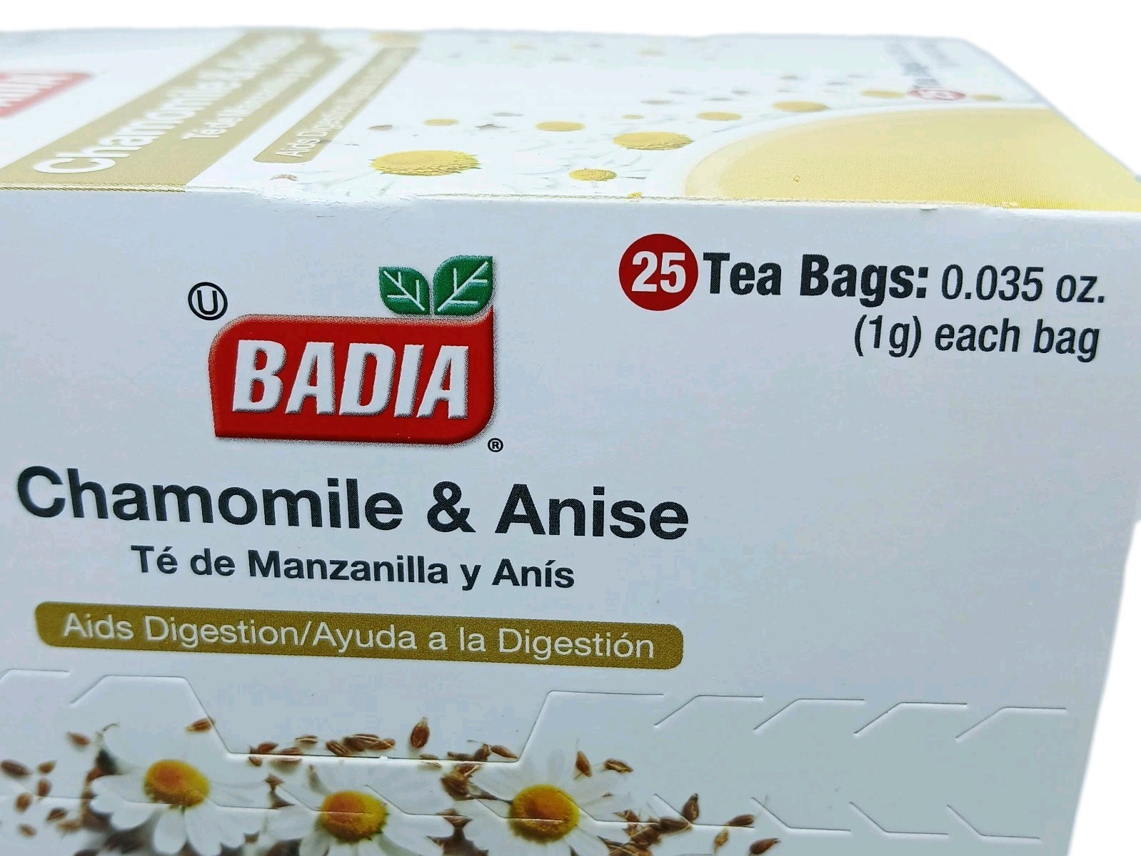 5 Badia Chamomile & Anise Tea | 25 Bags Per Box | Gluten Free Kosher 2027