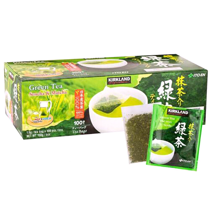 Itoen Japanese Green Tea Bags Sencha Matcha Blend 100pk per Box Product of Japan