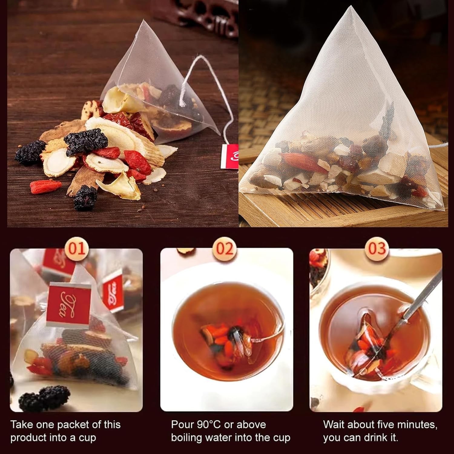 30pcs Ginseng six treasure tea , Kidney tea ,liver tea , red date kidney health