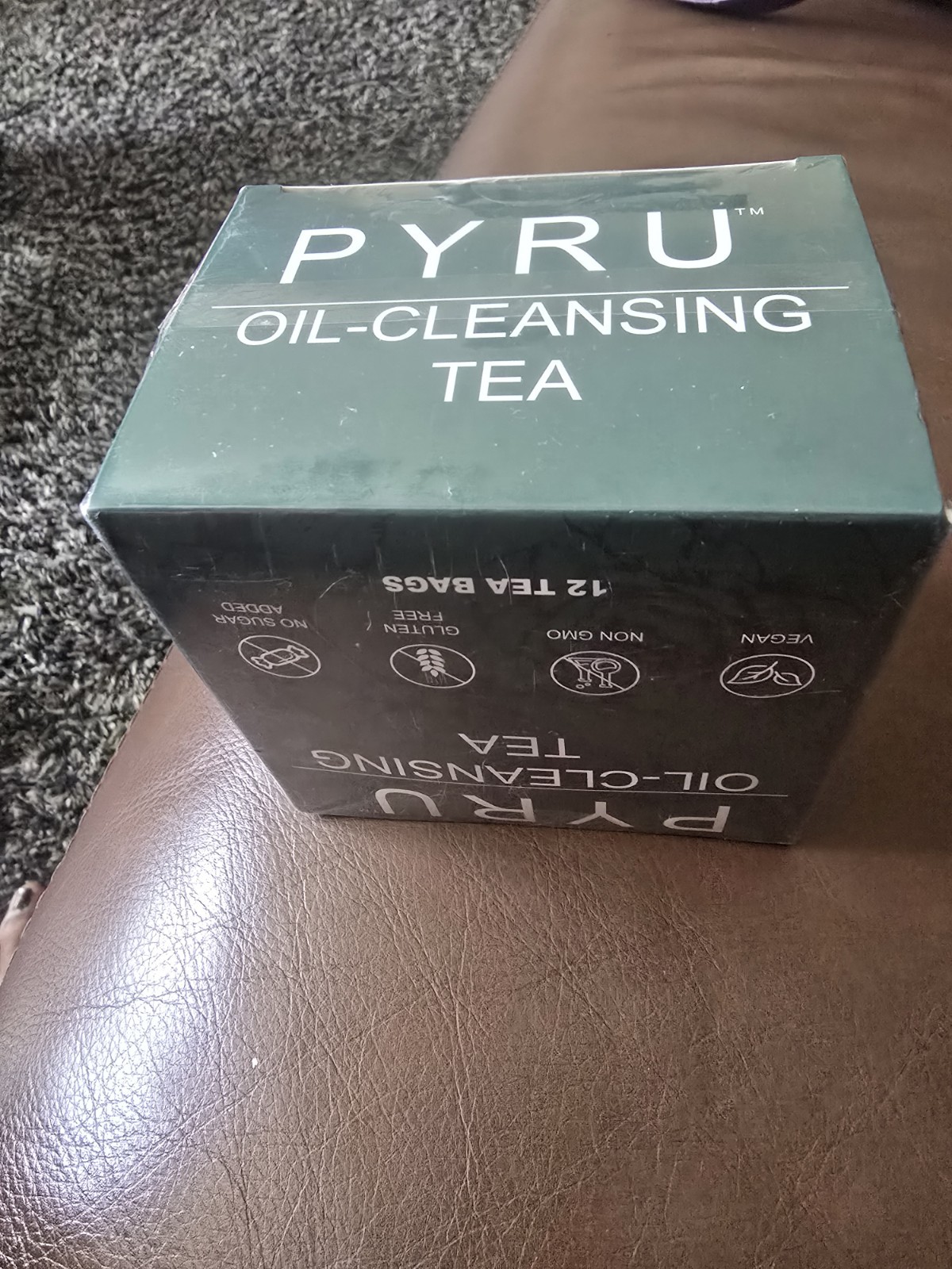 PYRU Oil-Cleansing Tea Substitute 12 Bags Vegan Non-GMO Gluten FreeNo Sugaradded