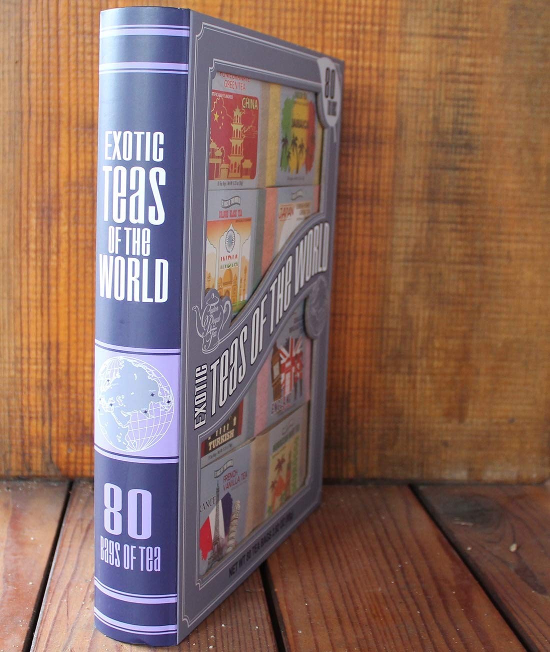 Exotic Teas Of The World Book Gift Set 80 Tea Bags Great Gift – NEW 07/2028