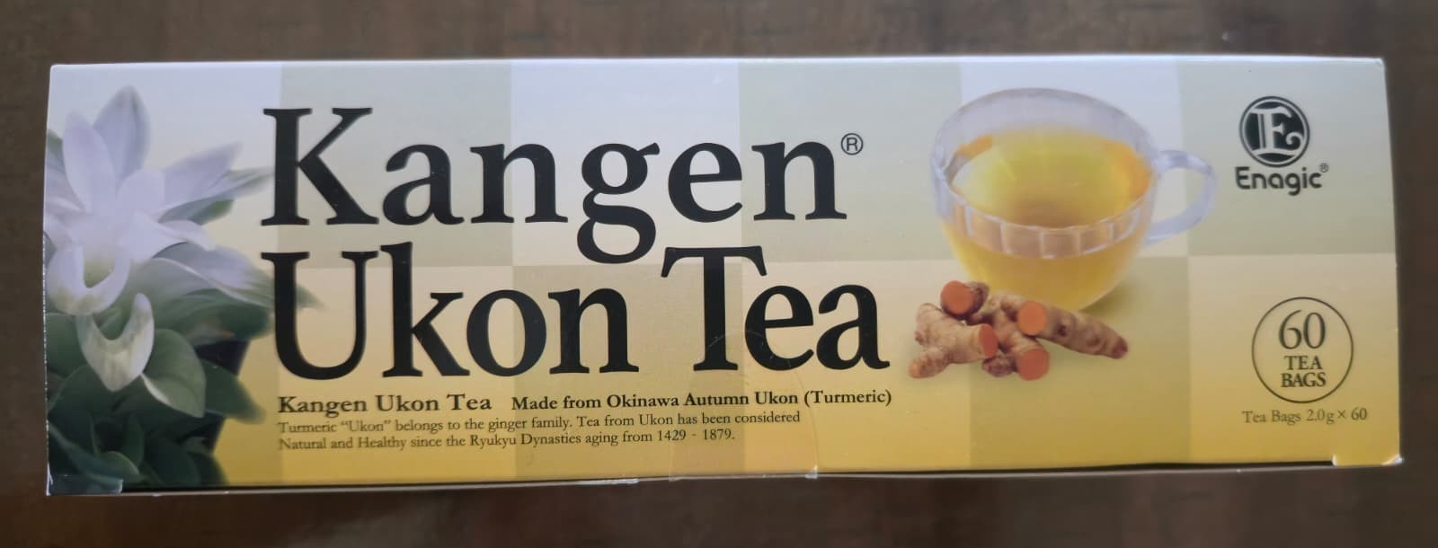 Kangen Ukon Tumeric Tea,60 Bags 100% organic, Sealed New in Enagic,Okinawa,Japan