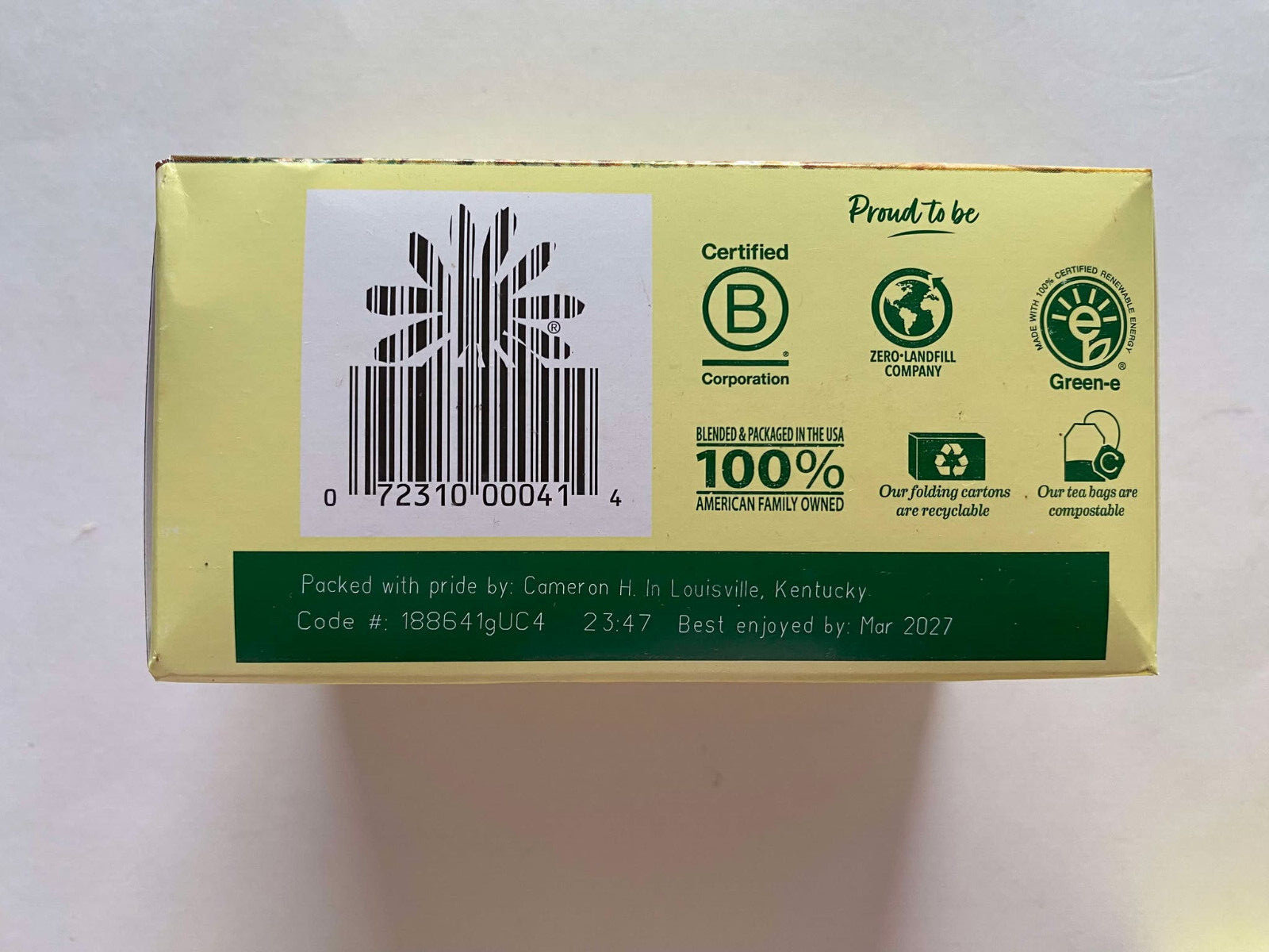 (Lot of 4 ) Bigelow Cozy Chamomile Herbal Tea ( 20 bags each box ) EXP:03/2027