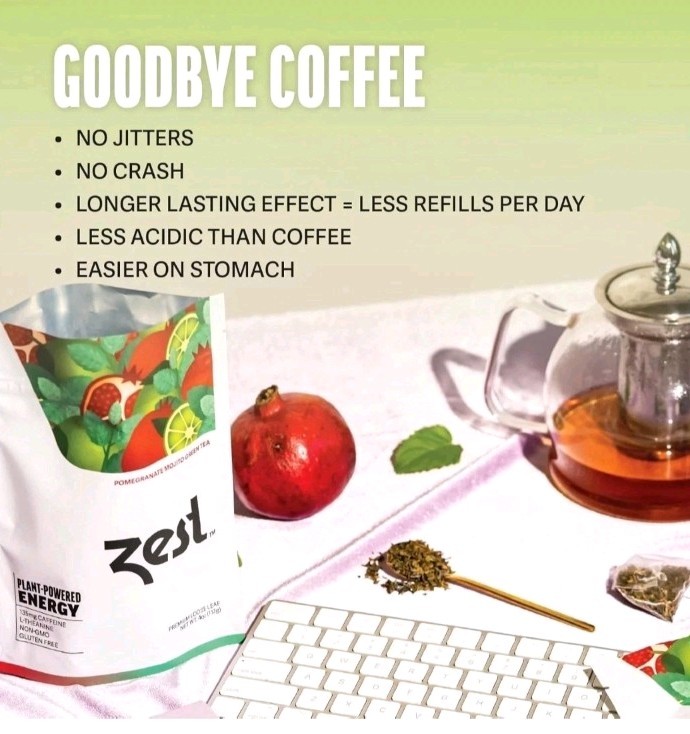 Zest Energy Green Tea *Pomegranate Mojito* High 20 Bags Count *Factory Sealed*