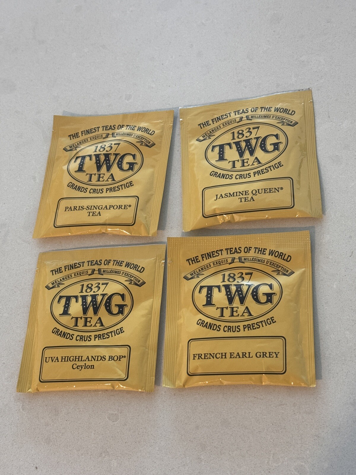 8 Mixed Assortment 1837 TWG Tea Bags. Fresh. Great Selection For Your Tea Time