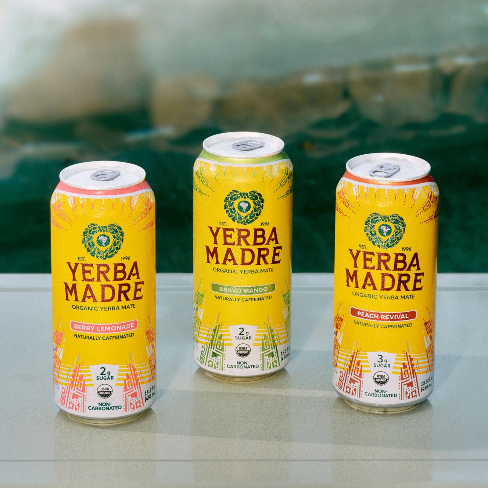 Yerba Madre Organic Yerba Mate, Low Sugar Lemonade, 150mg Natural Caffeine, E…