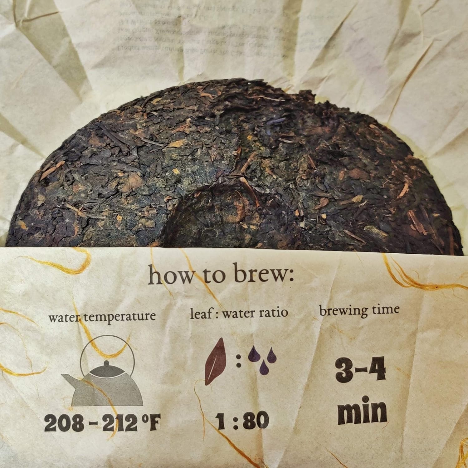 Artful Packaging Chinese Pu-erh Tea Cake
