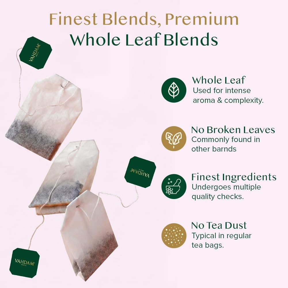 , Assorted Herbal Tea Sampler (18 Tea Bags, 9 Flavors) Caffeine-Free, Non-GMO…