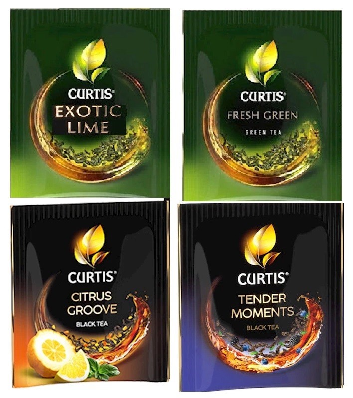 CURTIS Red box with assorted Black & Green tea 68 tb