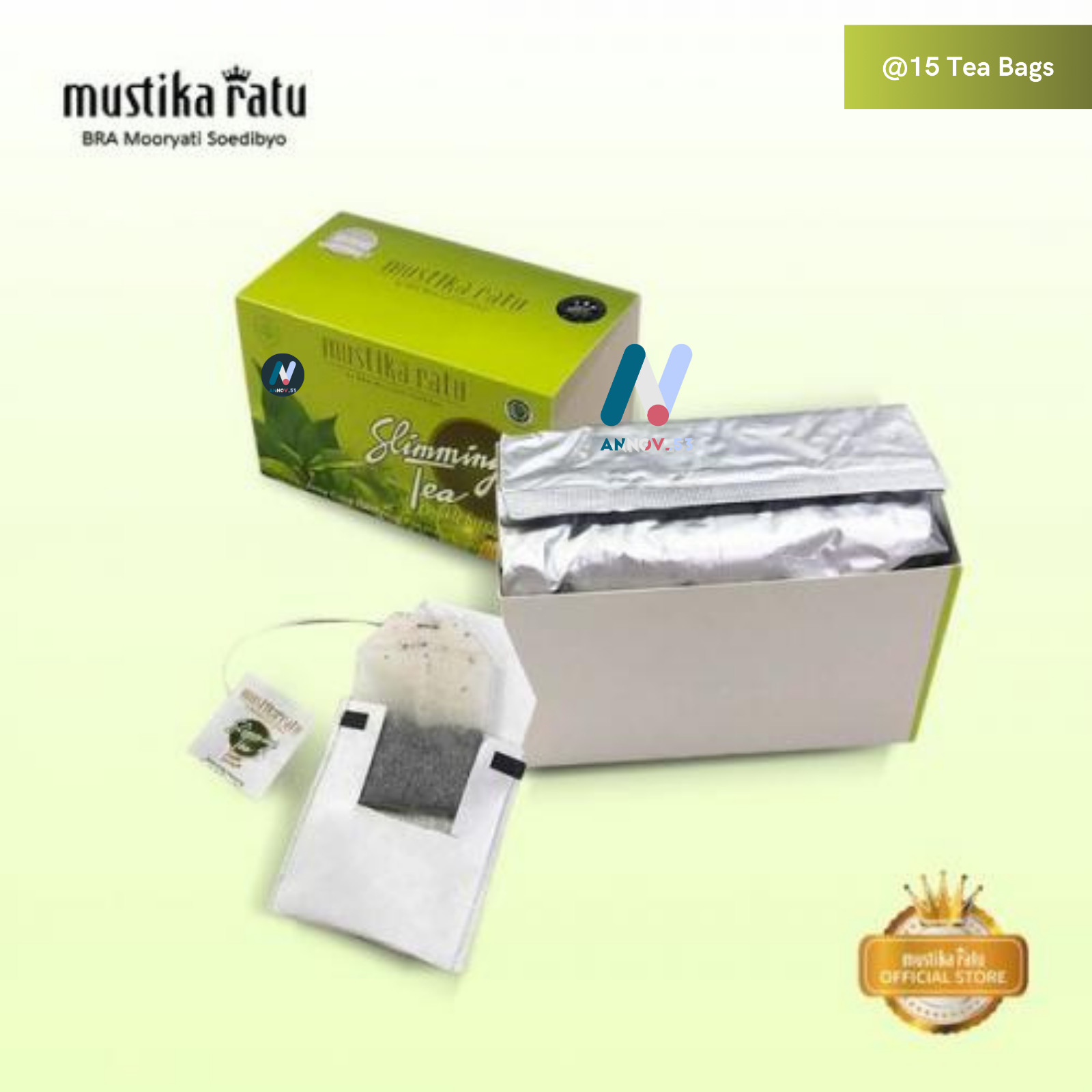 MUSTIKA RATU Herbal Slim Soursop Tea Immune Antioxidant Weight Loss Fat Burn 2X