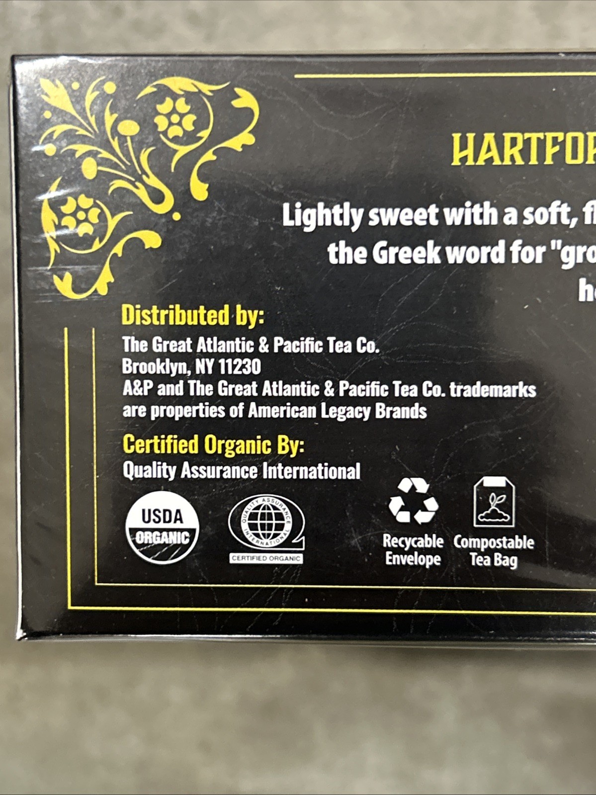 A&P Organic Hartford’s Chamomile Tea 2 48 Count boxes Atlantic Pacific