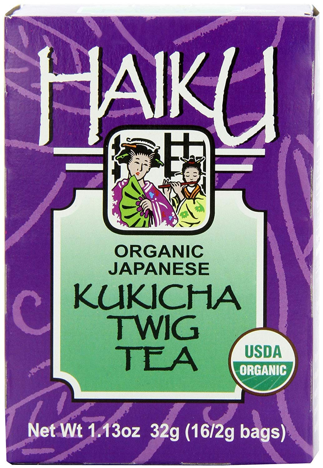 Haiku Japanese Kukicha Twig, 100% Organic, 16 Tea Bags