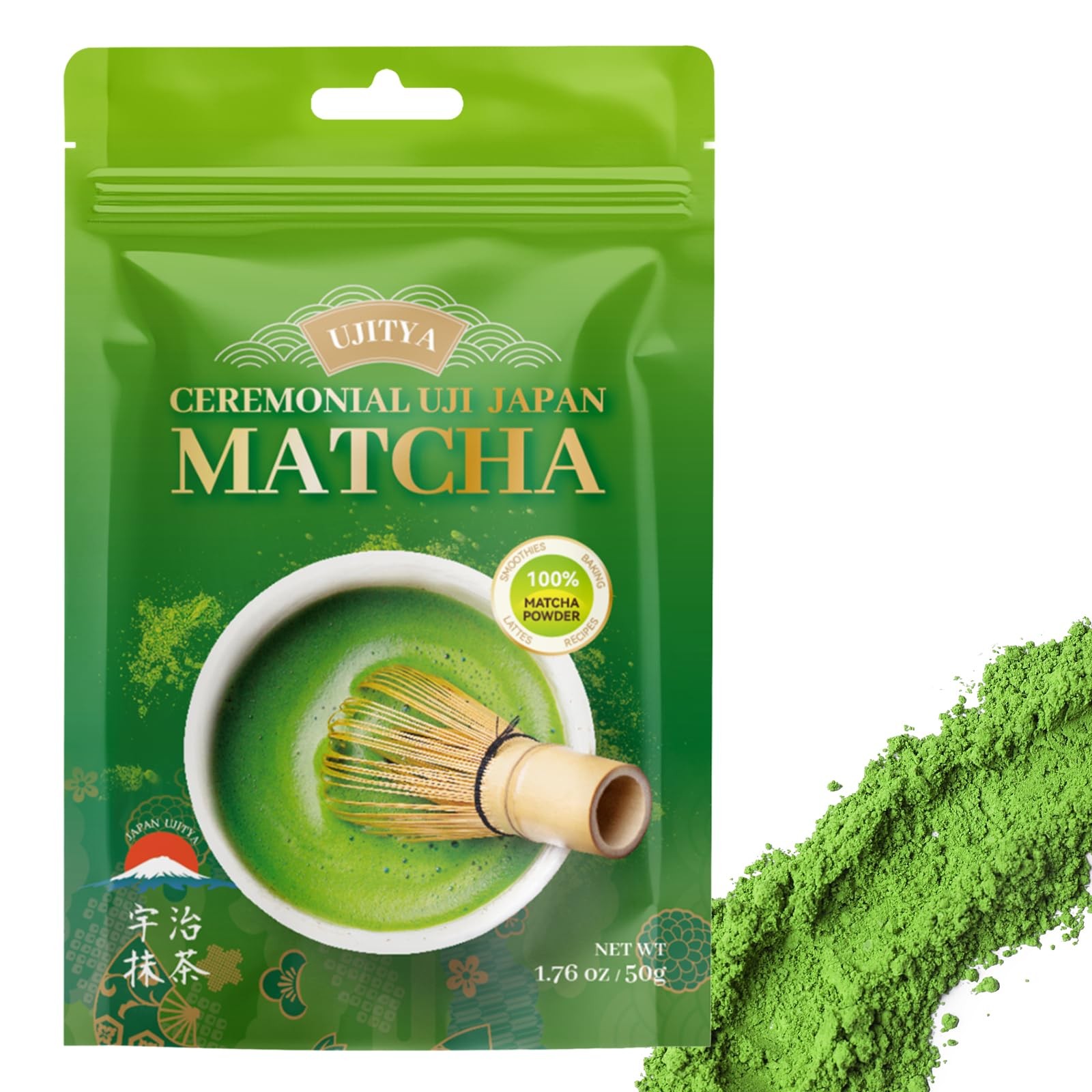 Ceremonial Grade Uji Matcha Powder – Stone-Ground from Kyoto Japan, Umami-Ric…
