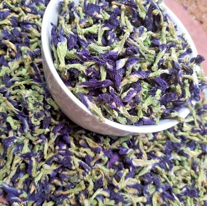 Blue Butterfly Pea Flowers Herb Tea Original CLITORIA TERNATEN 2500g + FREE 100g