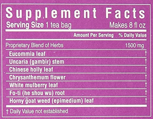 Triple Leaf Tea Bags for Blood Pressure, 20 Count