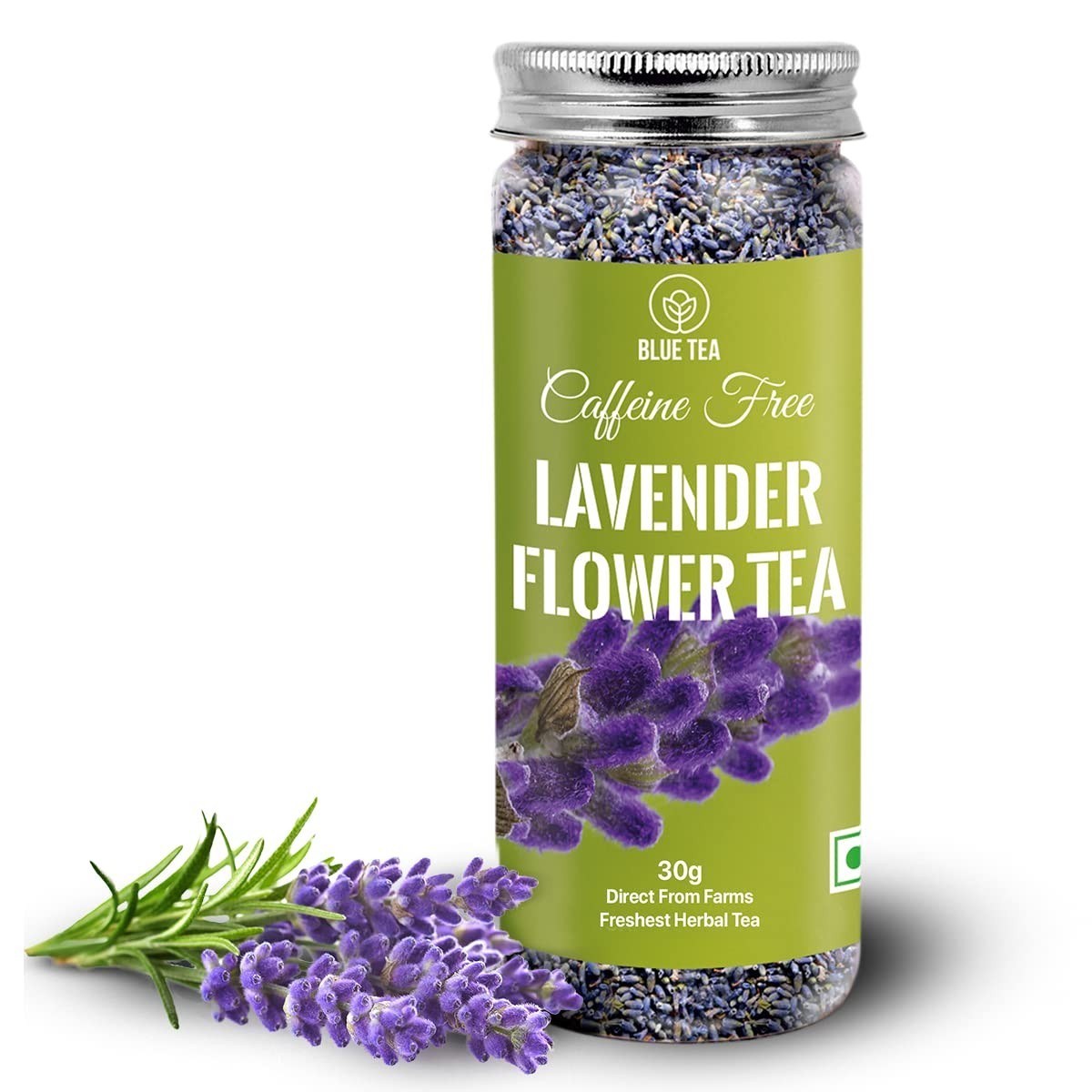 BLUE TEA – Lavender Herbal Tea, 1 Oz 30 Cups, 100% Natural Flower Buds, FREESHIP