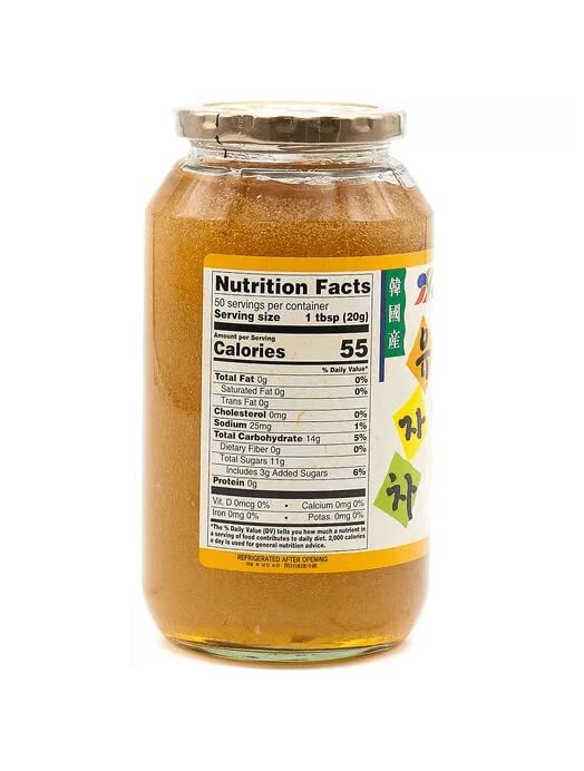 HANASIA Citron Honey Korean Citron Fruit Tea 4 Glass Jars 35.3 oz. (1 kg)