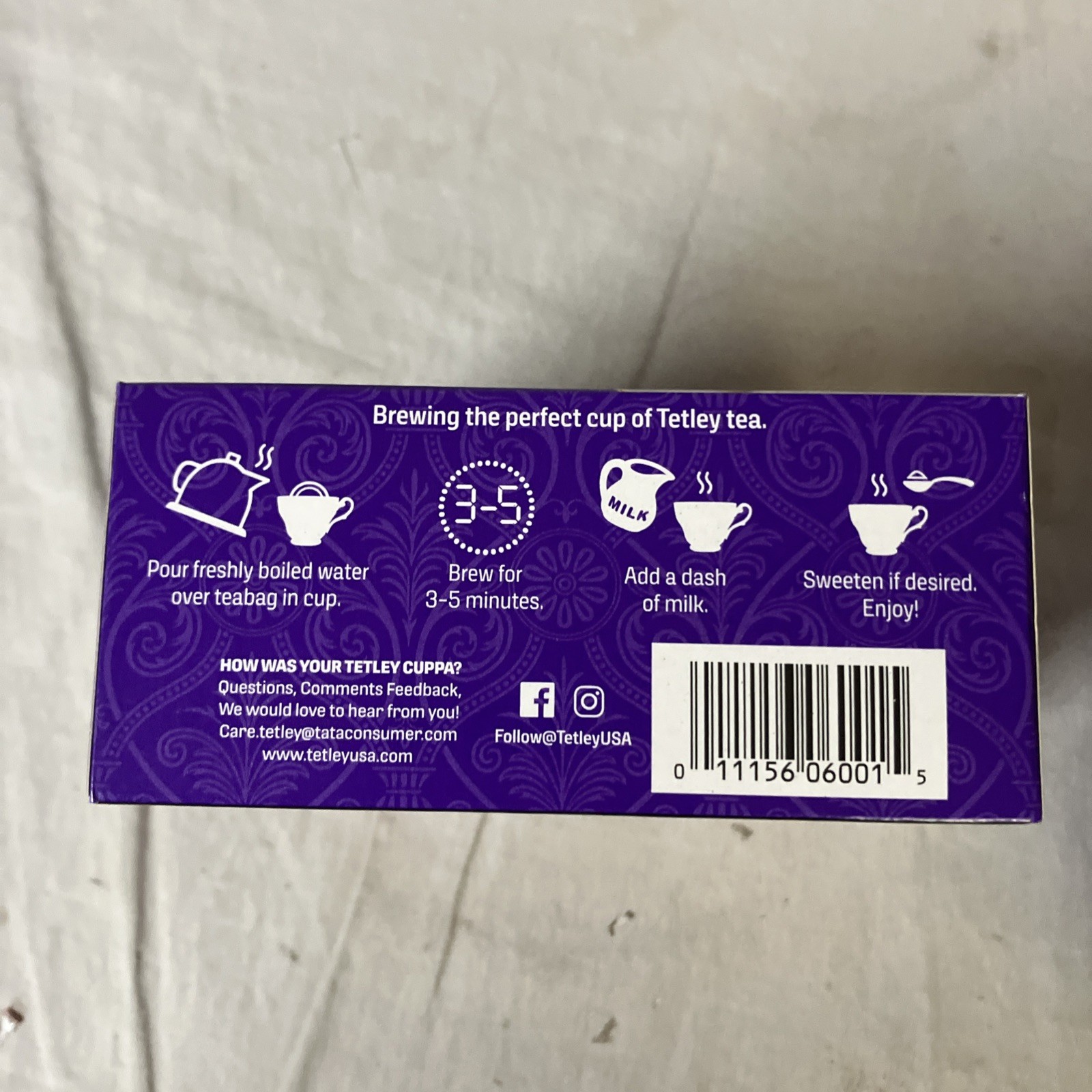 Lot of 4 Tetley British Blend Premium Black Tea 80 Bags Each 320 Total BB 3/27+