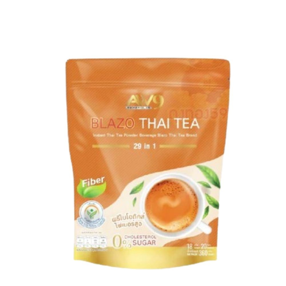 Thai Tea Fiber Healthy Prebiotics Halal Mark Organic Instant Mix Herbal Iced Bla