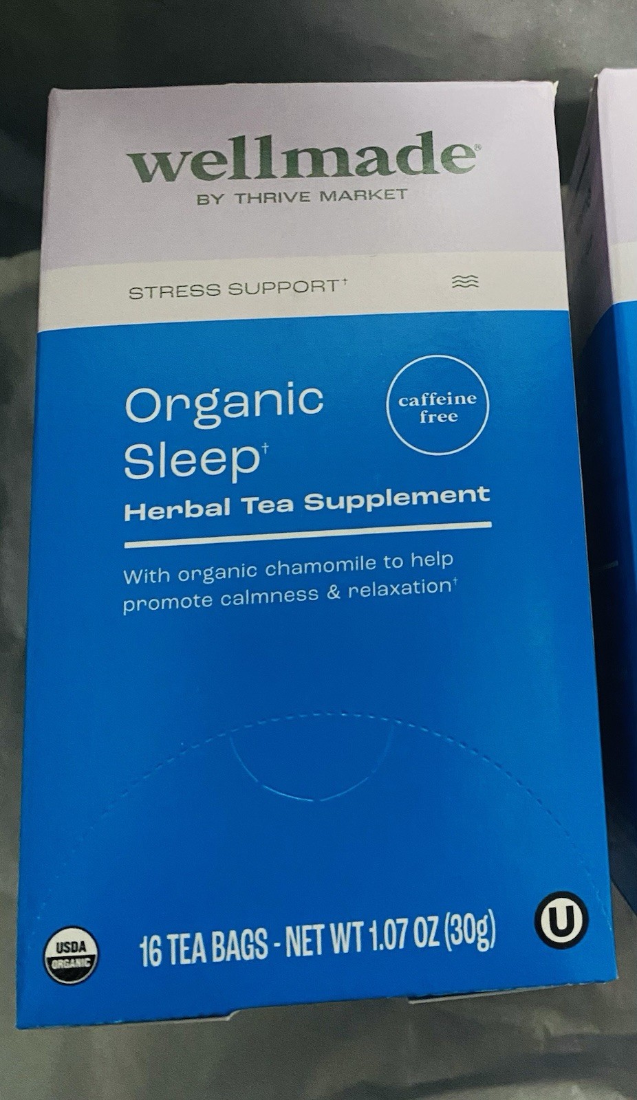 Organic Sleep Tea- 64 Tea bags- Caffeine Free Medicinal Herbal Thrive Market
