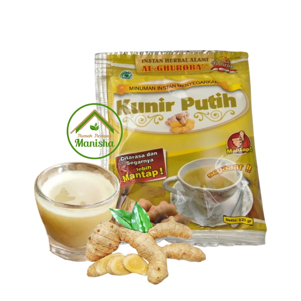 Instant White Turmeric Drink Sachet 25g Kunir Putih Al-Ghuroba Indonesia