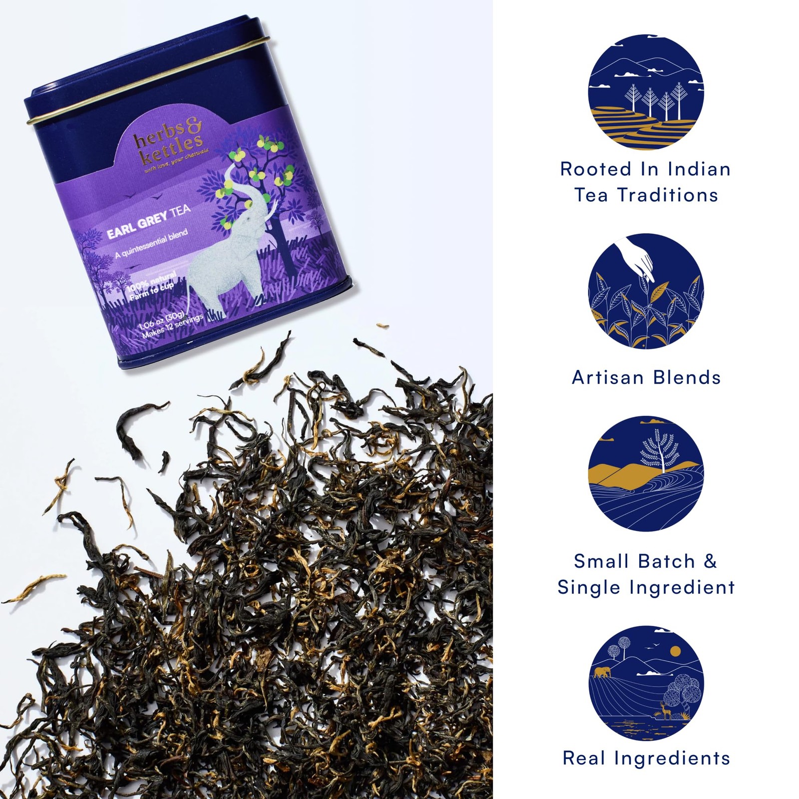 Earl Grey Tea | Assam Black Tea Infused with Italian Bergamot Oil | Premium L…