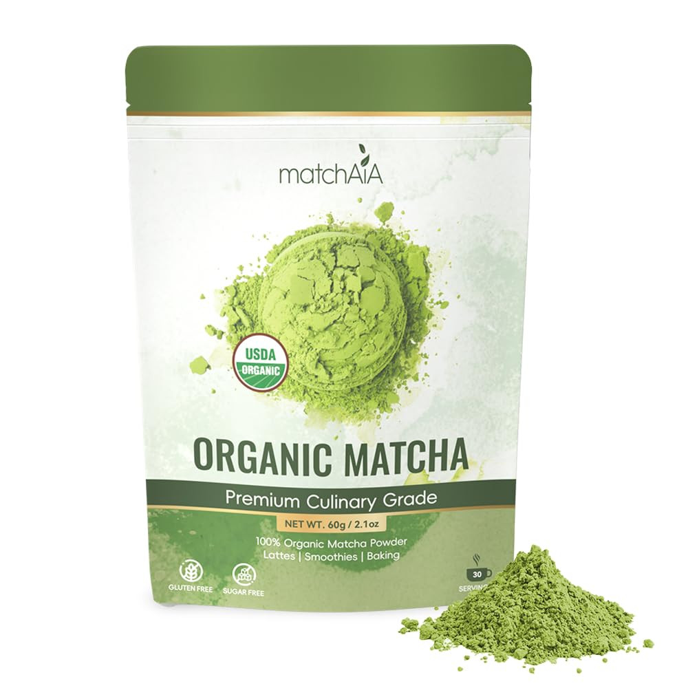 Organic Matcha Green Tea Powder – Premium 60g / 2.1oz Pouch