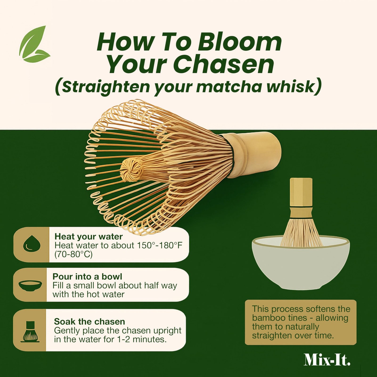 Premium Matcha Whisk – 100-Prong Traditional Bamboo Chasen | Handmade Japanes…
