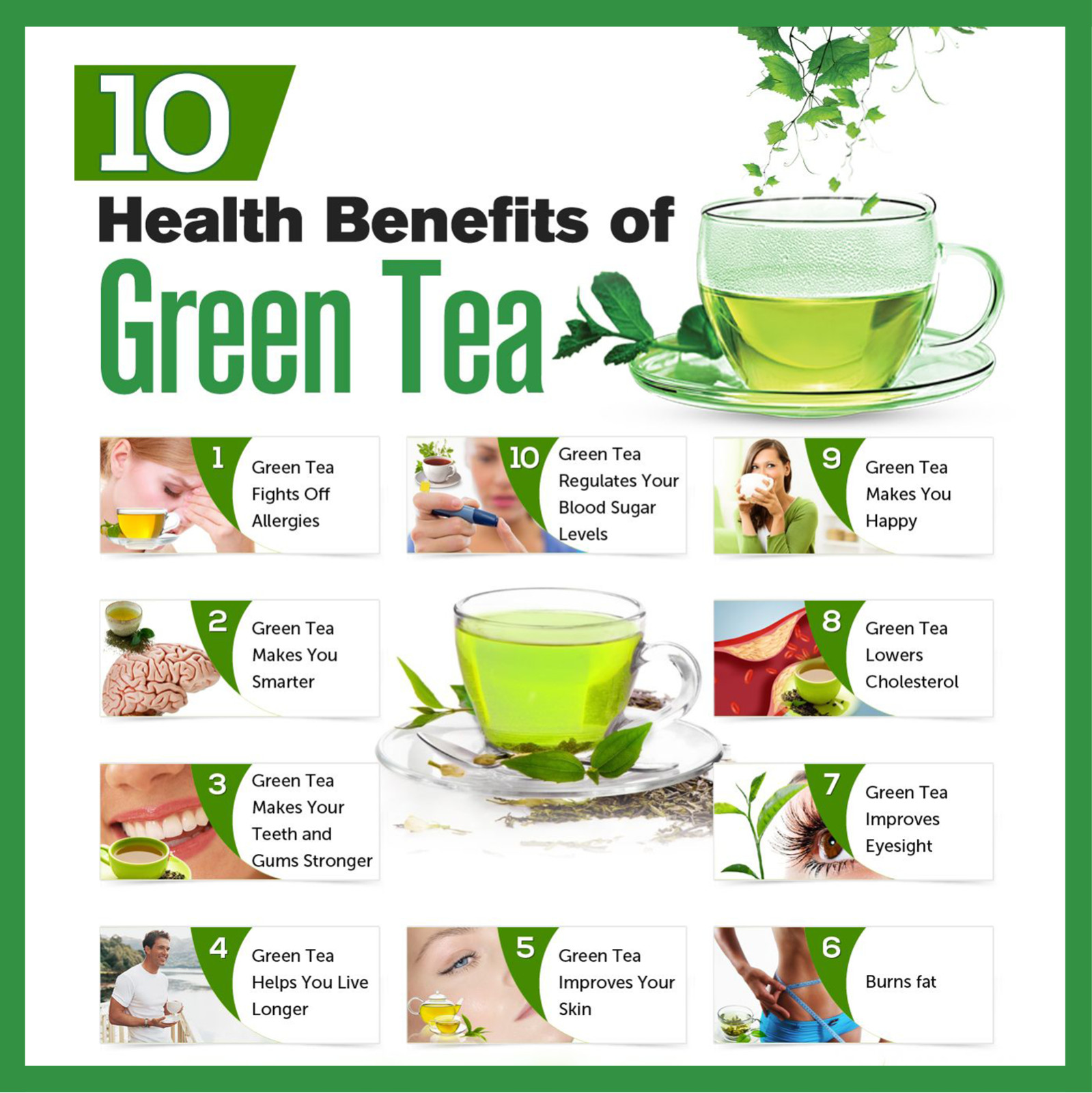 Ceylon Green Tea Herbal Natural Organic 20 Tea Bags Pure Sri Lankan Tea
