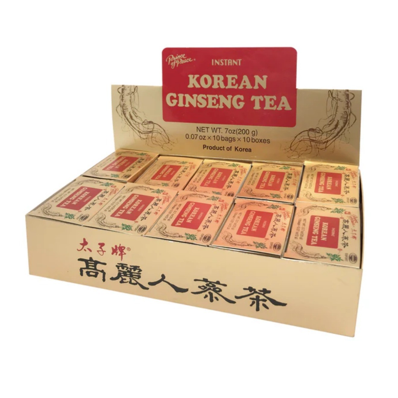 3 Boxes Korean Panax Ginseng Tea – 100 Count-Prince of Peace