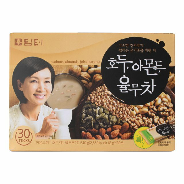 Korean Damtuh Walnut Almond Nuts Adlay Instant Tea (Job’s Tear) 15/30/50 Sticks