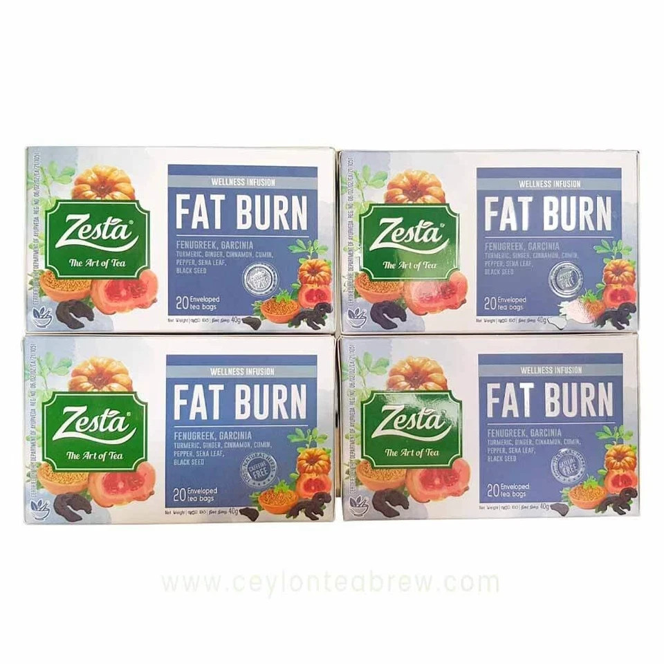 Zesta Ceylon Black tea with Fat Burn Antioxidant Cinnamon Pepper Garcinia Cumin