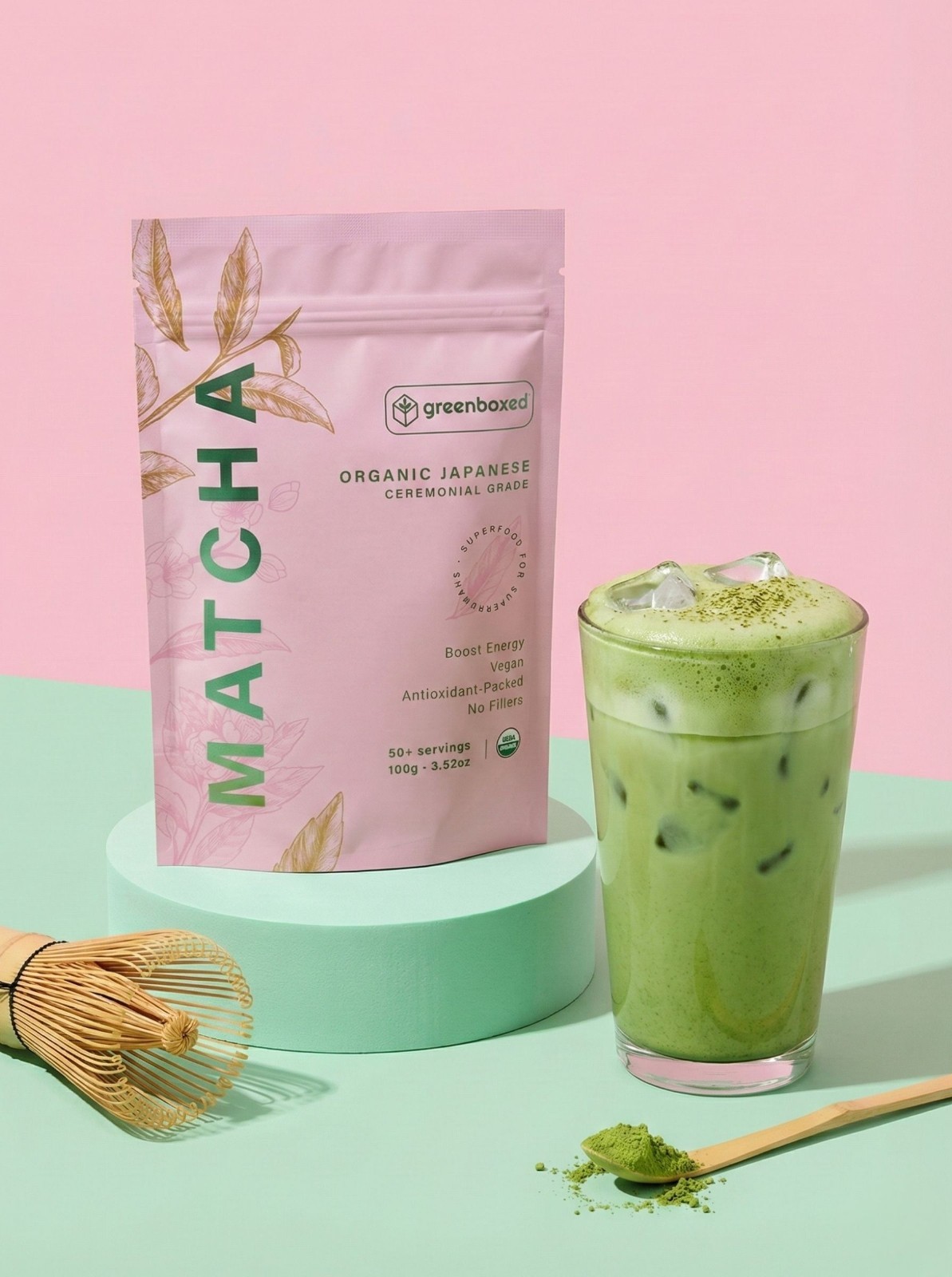 Organic Ceremonial Matcha Green Tea Powder – 100g – Te Verde Japanese 100%