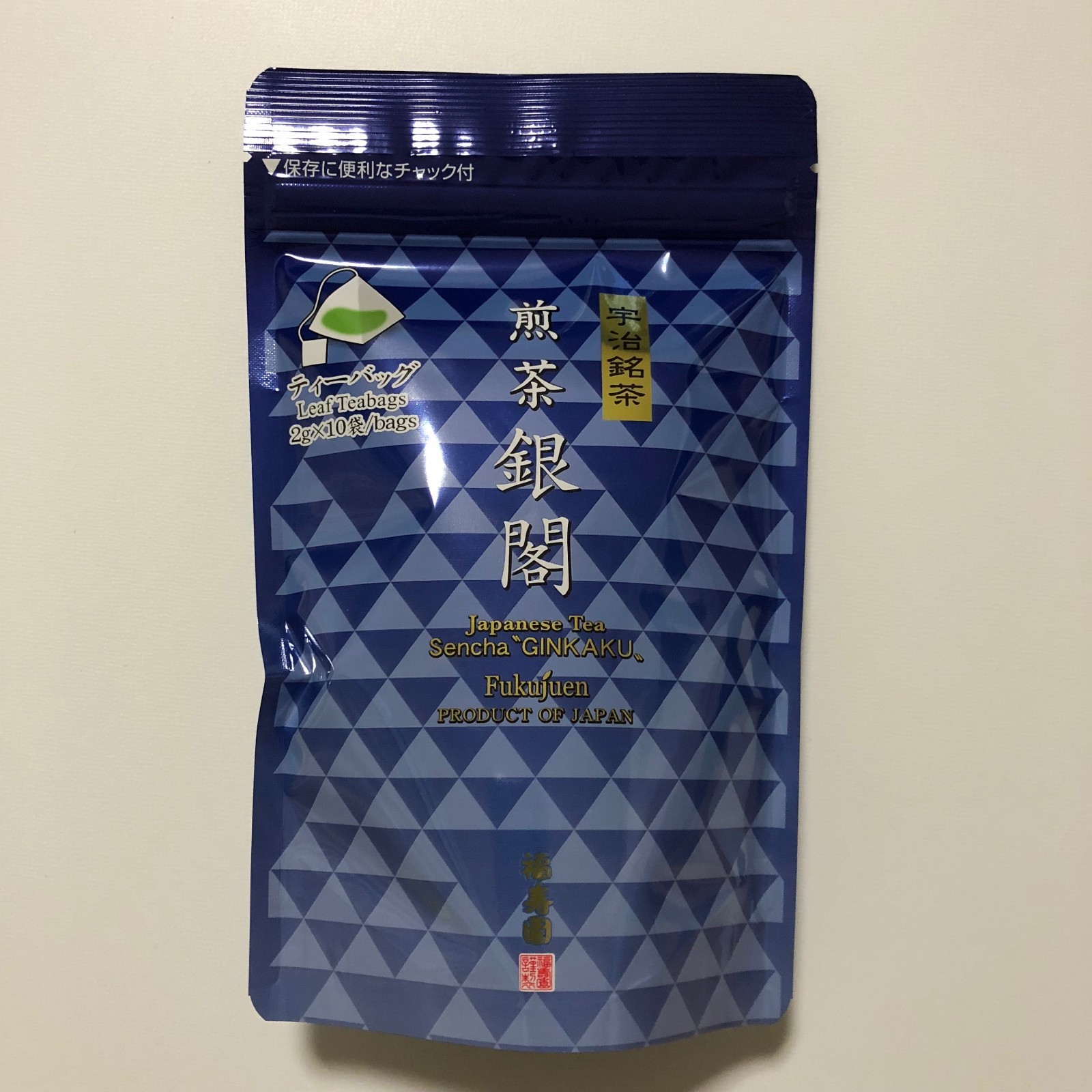 Kyoto Uji Fukujuen Japanese SENCHA Tea Bag Ginkaku Green Tea 2g 10 packs