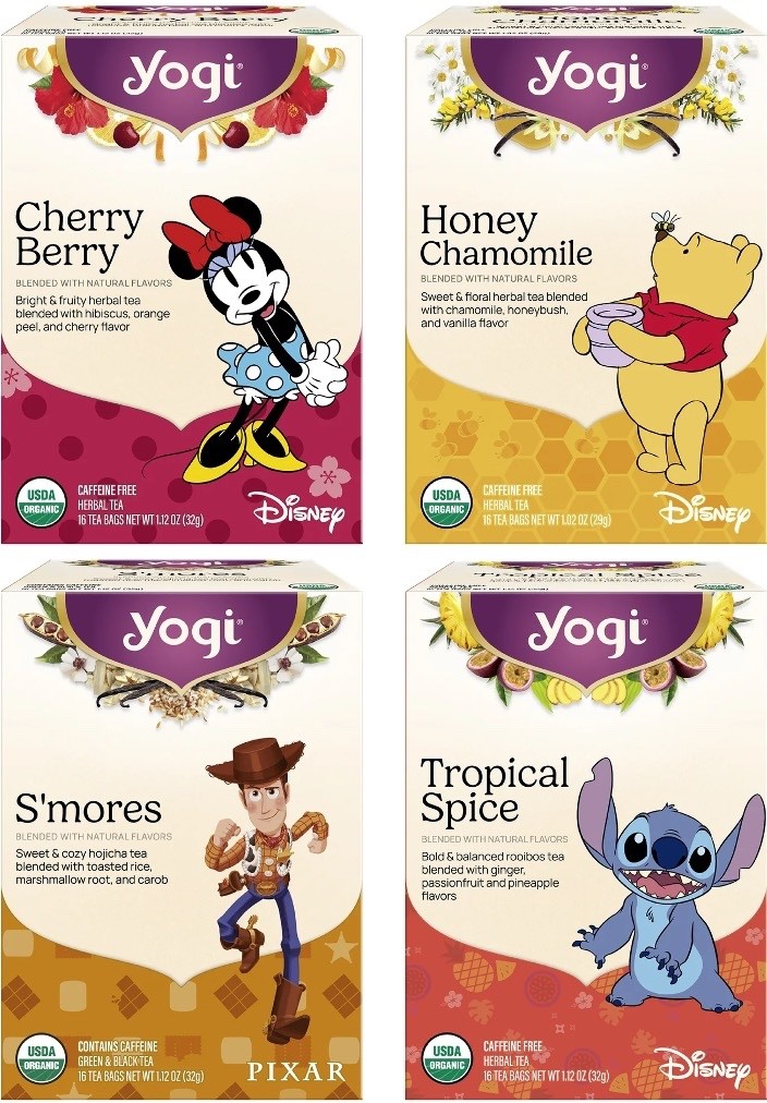 DISNEY Limited Edition Yogi Tea Four Flavor Package