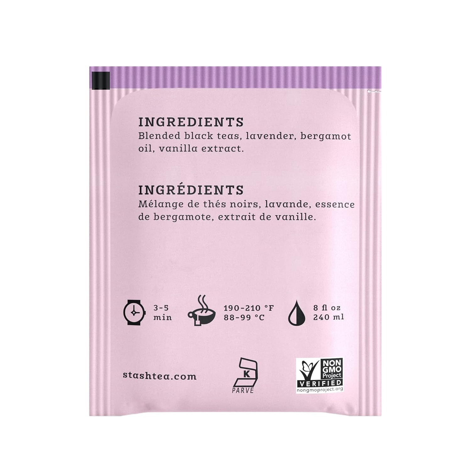 Stash Tea Breakfast In Paris Black Tea 100 Count Earl Grey Lavender Blend