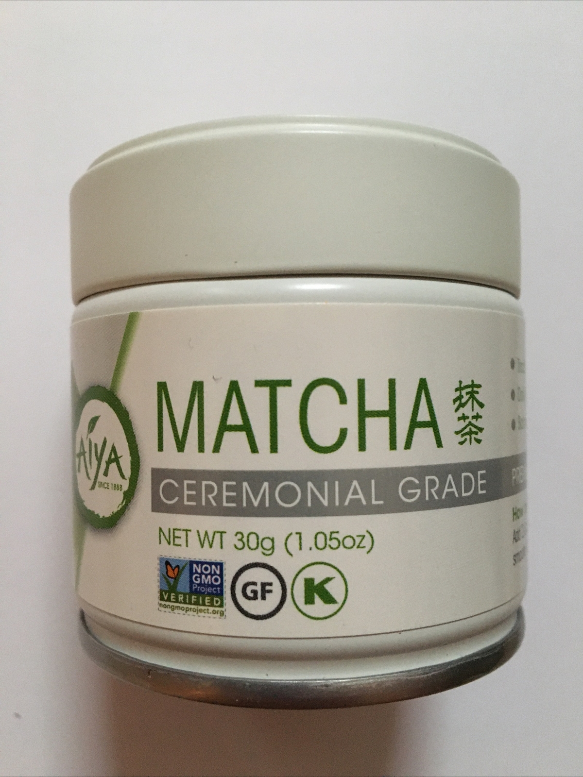 3 Cans Aiya Japanese Matcha Ceremonial Grade 30g (1.5oz)! Best by 03/2026+