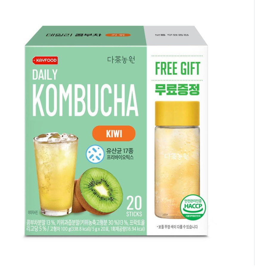 Kombucha Korean Kiwi Daily Fruit Tea Powder 5g x 20 Sachets