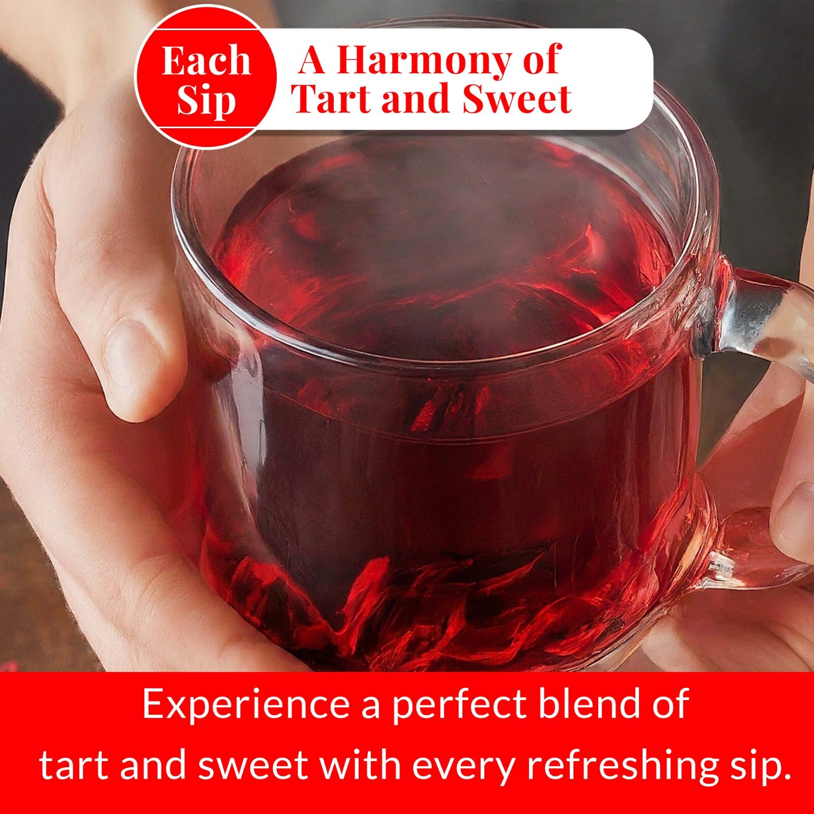Dried Hibiscus Flower Tea,Hibiscus Tea Blend for Iced Tea,Agua de Jamaica 75bags