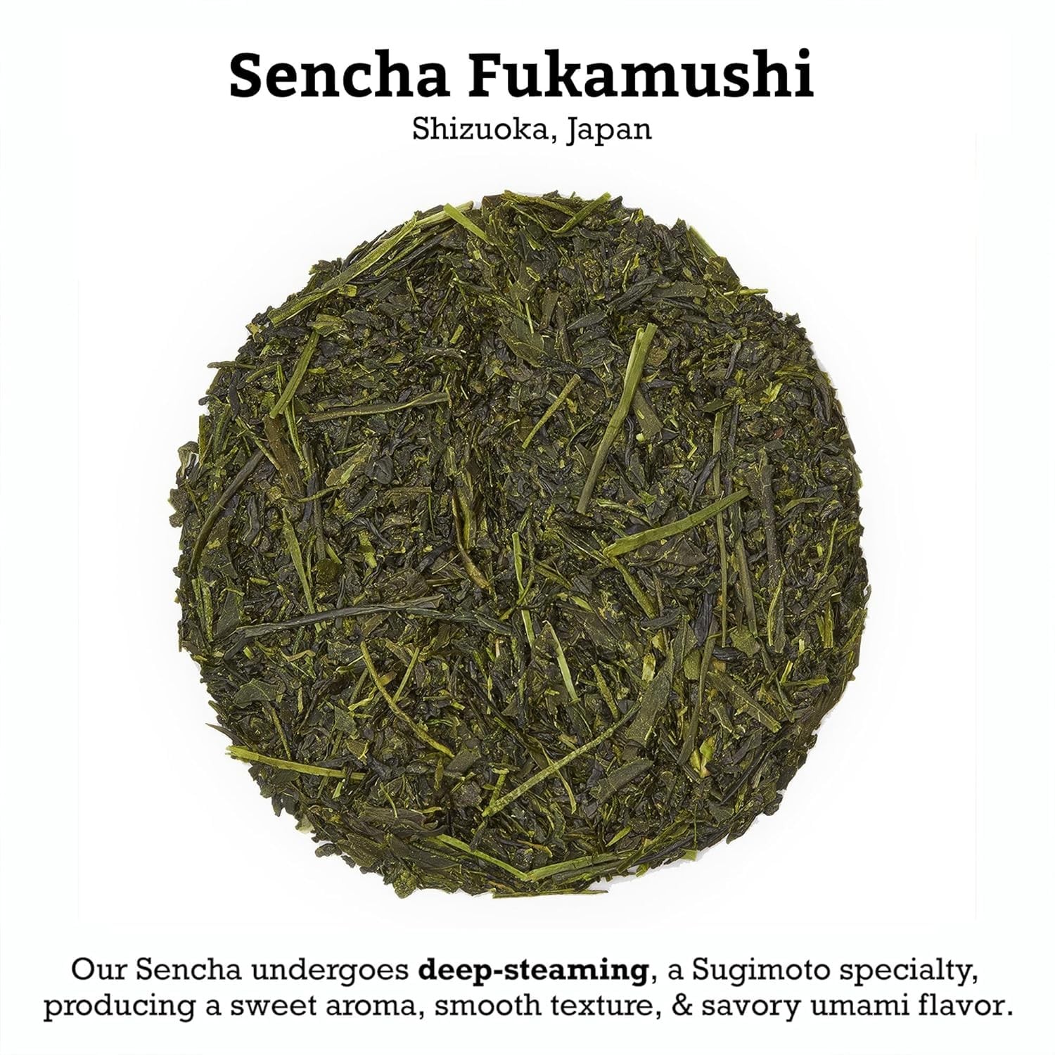 SUGIMOTO TEA Japanese Sencha Fukamushi Green Tea Loose Leaf Bulk 1.0 lb (454 g)
