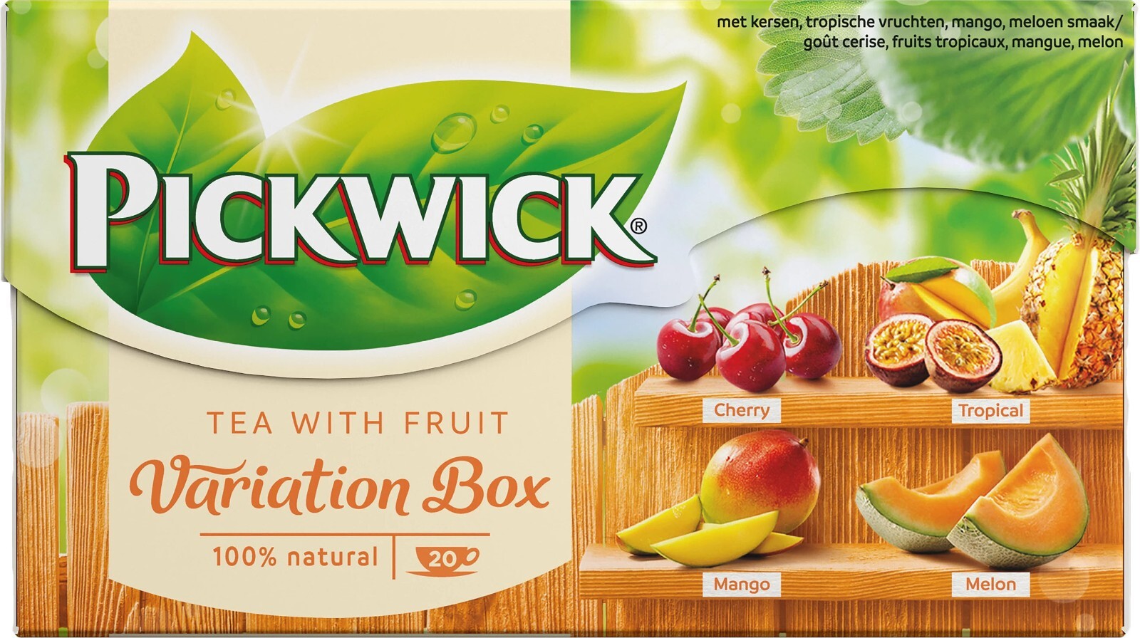 Pickwick Tea Variety Pk – Strawberry, Forest Fruit, Cinnamon, Mango & more 100ct