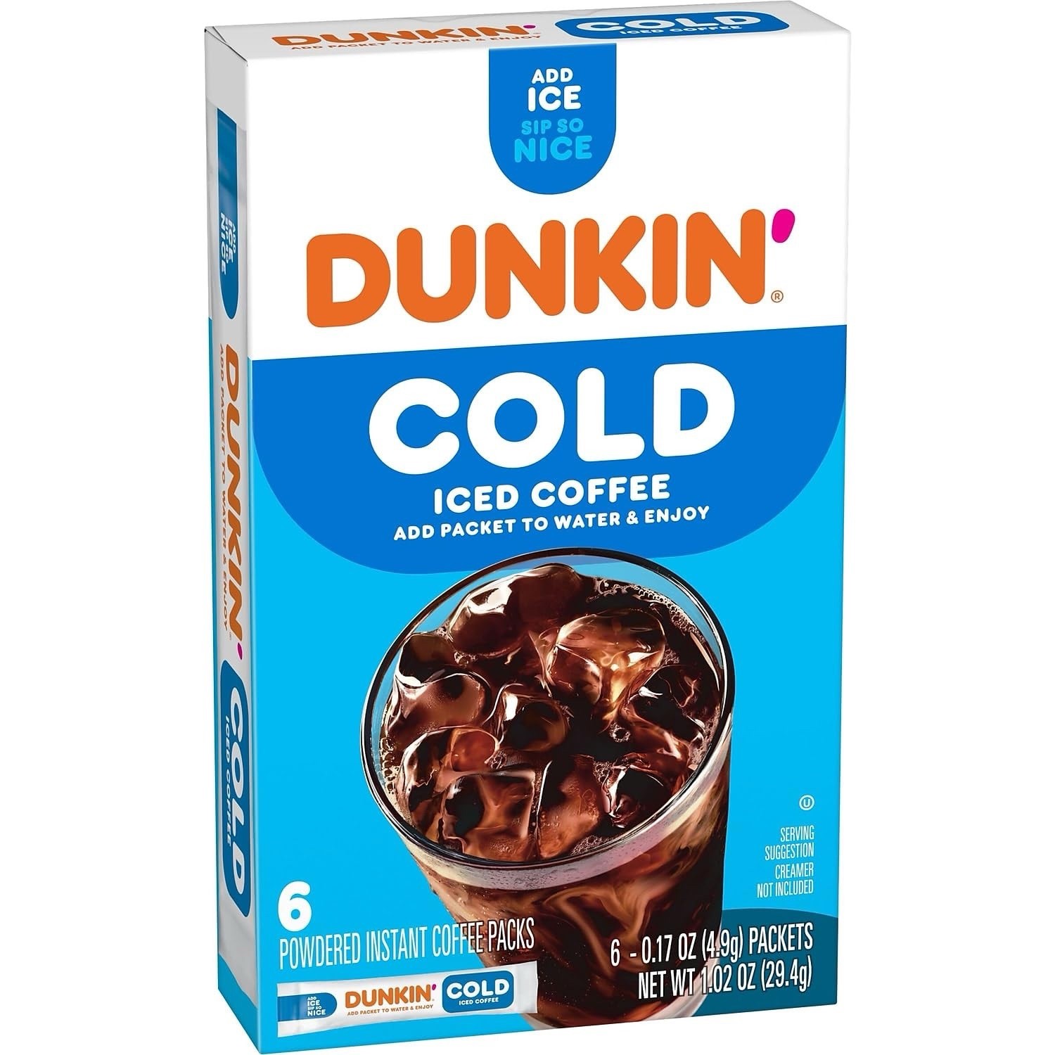 :.Dunkin’ 🍩 Cold Coffee ☕️ Packet, 1.02 oz., 6 Ct Box.: